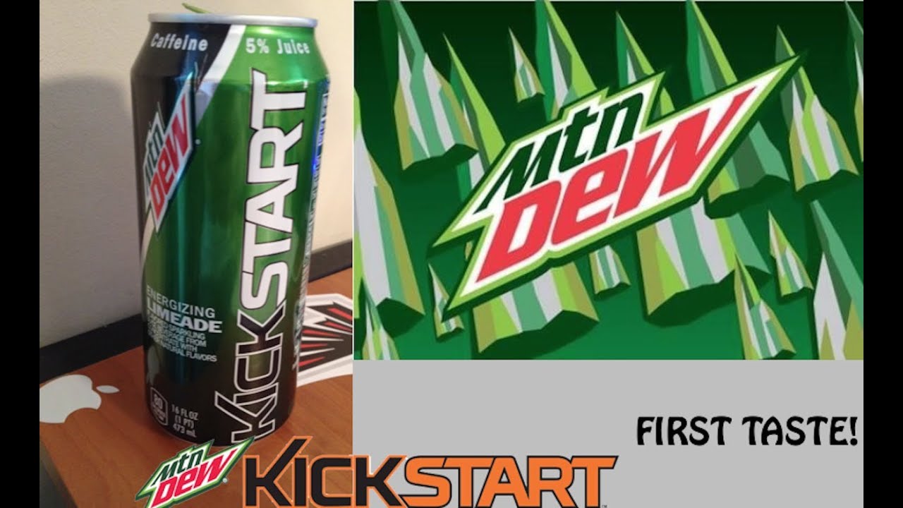 Mountain Dew KickStart LIMEADE First Taste mtn_dew Kickstart YouTube