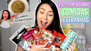 Experimentando Comidas Estranhas Do Japão E Da Coréia