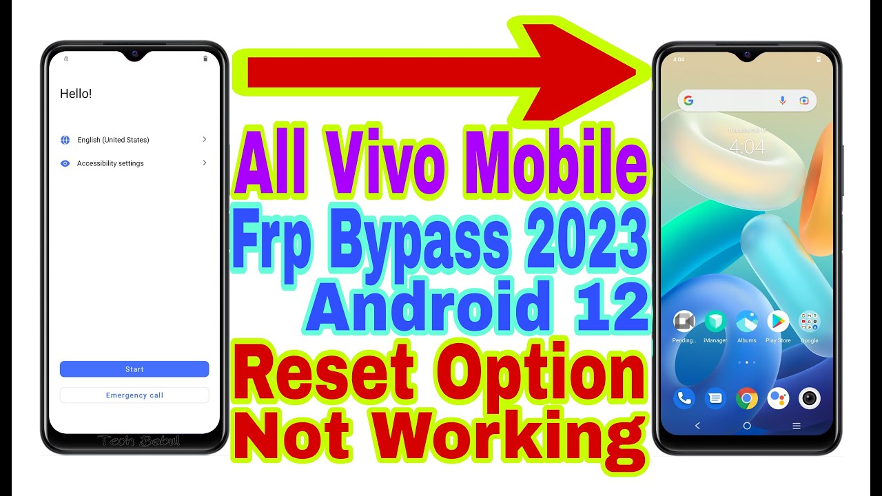 All Vivo Android 12 Frp Bypass/Reset Option Not Open | All Vivo Android 12 Frp Bypass/Reset Option Not Open |