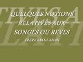 Quelques notions relatives aux songes (rêves) - Youssef Abou Anas