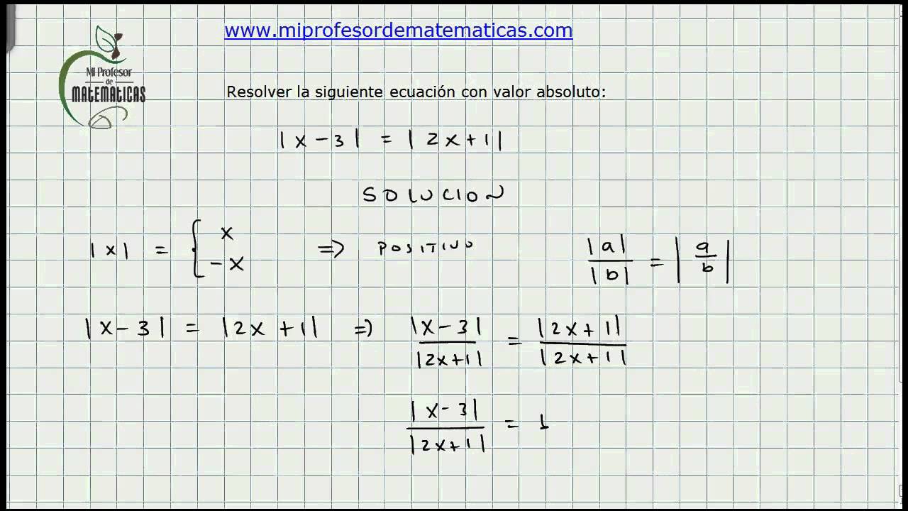ecuaciones con valor absoluto calculo general video working capital balance