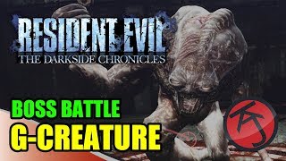 Resident Evil The Darkside Chronicles - Boss Battle Claire & Leon Vs G-Creature