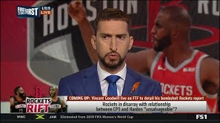 First Things First Cp3 Demanded Trade From Rockets, Relationship Vs James Harden Unsalvageable