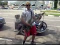 Bremen musicians in Russia -- PART 2 | Motorcycle with drum set