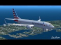 fs2004 American Airlines 738 Landing at KMIA