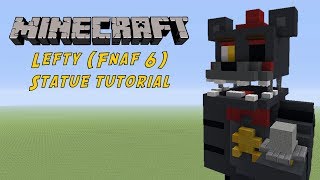 Minecraft Tutorial: Lefty (FNAF 6: Freddy Fazbear's Pizzeria Sim) Statue