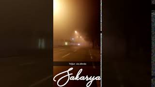 Sakarya Da Gece Ortaya Çıkan Sis