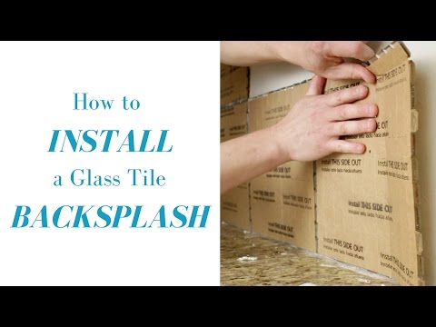 How to Install a Glass Tile Mosaic Backsplash