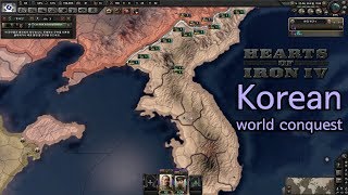 Hearts of Iron 4 Korean world conquest Timelapse (???????4 ?? ???? ??)