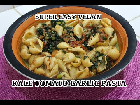 VIDEO : kale tomato garlic pasta recipe - easy vegan - kaletomato garlickaletomato garlicpasta recipeeasy vegan as part of the how to cook great network - http://www.howtocoogreatfood. ...