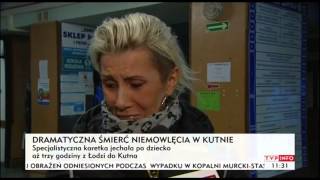 Półroczna Basia Zmarła, Bo Karetka Jechała Za Długo? Tvp Info, 14.01.2014