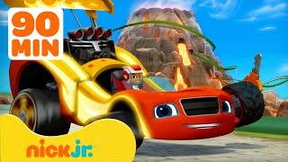 Blaze X Minuten Blaze Und Die Monster-Maschinen Verwandeln Sich In Rennautos Mit Aj Nick Jr.