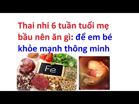 Thai nhi 6 tuần tuổi mẹ bầu nên ăn gì _ mang thai 6 tuần tuổi nên ăn gì @cách làm