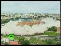 Controlled demolition: Video of stadium torn down in Brazil