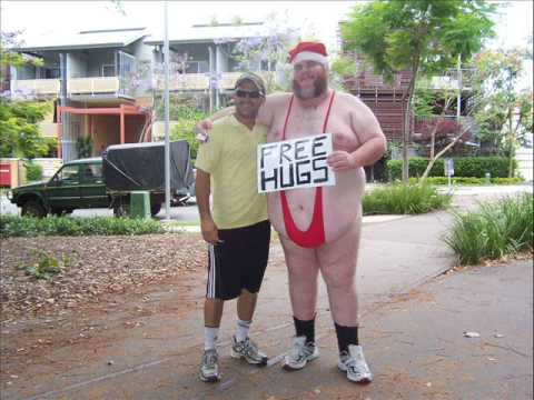 Free Hugs In A Santakini! (Watch in High Quality)