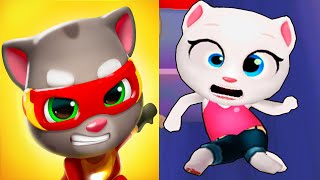 Talking Tom Hero Dash - Tom Vs Talking Angela Daily Challenges - Android Gameplay