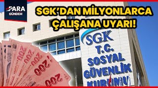 Sgkdan Milyonlarca Çalışana K Harfi Uyarısı Kimlerin Primleri Silinebilir?