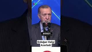 Erdoğan Valiyi Ayağa Dikip Azarladı! 'Al Eline Al!' | KRT Haber #shorts