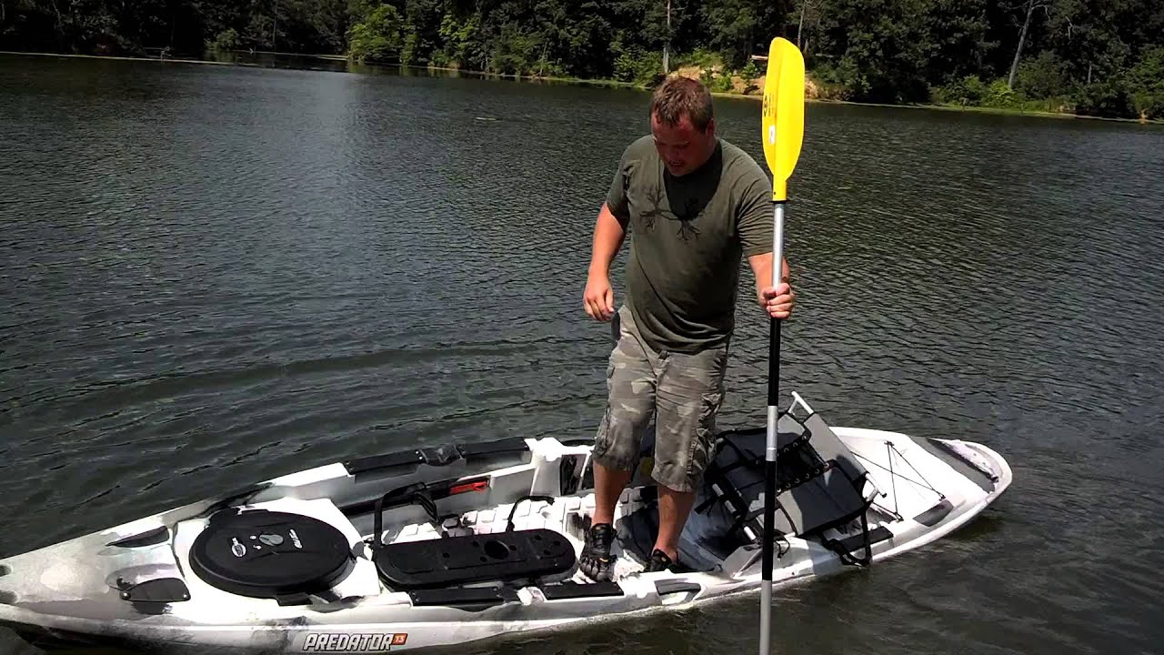 Old Town Predator Stand Up Fishing Kayak: LIVE DEMO! - YouTube