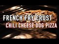 French Fry Crust Chili Cheese Dog Pizza Recipe  |  HellthyJunkFood