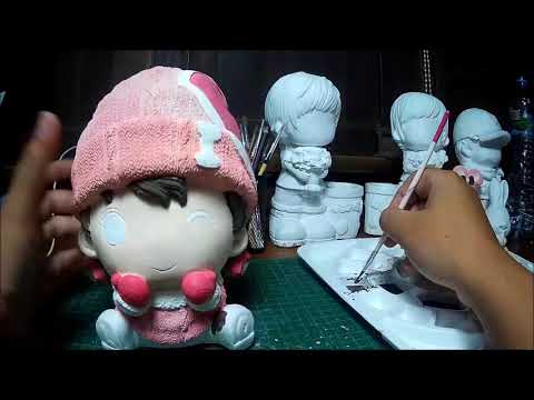 ระบายสีตุ๊กตาปูนพลาสเตอร์-EP.1