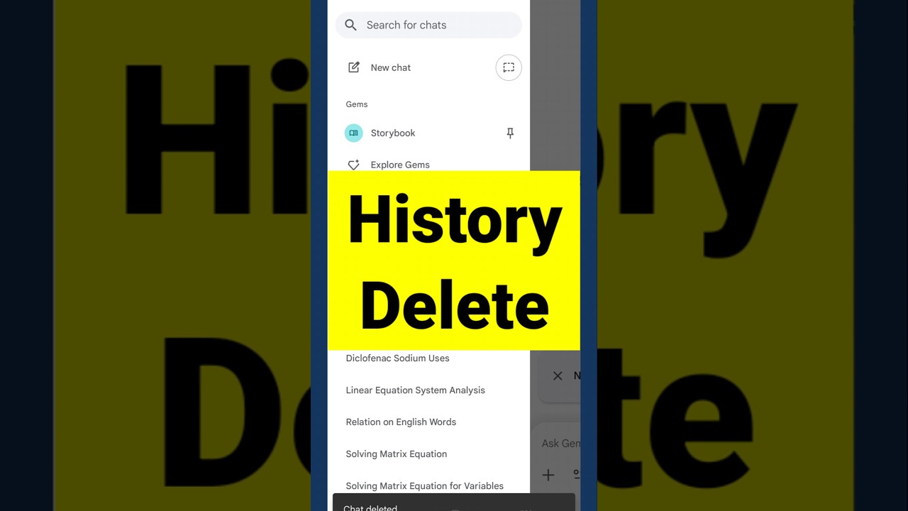 History Delete Google Gemini | Remove History Google History Delete Google Gemini | Remove History Google