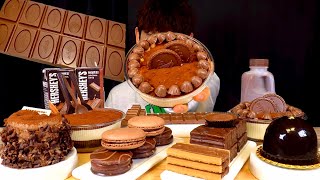 Asmr 초콜릿 파티초코무스 몽쉘 빈츠 킨더 초콜릿 먹방 Chocolate Party Kinder Chocolate Choco Mousse Tiramisu Mukbang