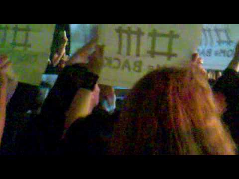 Fanaktion auf dem Depeche Mode Abschlusskonzert in Duesseldorf am 27.2.2010