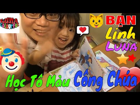 💚Học Tô Màu Công Chúa 🚩How To Paint Princess Color 🔔Luna Colourful
