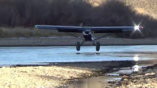 Aviat Aircraft Husky Stol Aircraft Stream Bed Landing