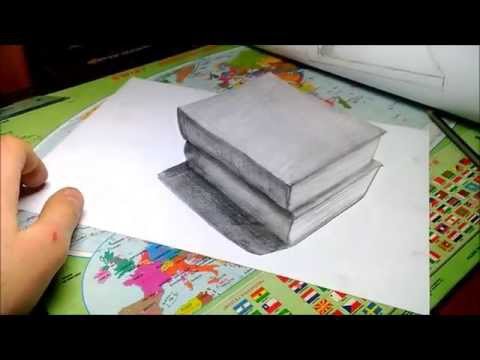 Как сделать 3d рисунок книги Как сделать 3d рисунок книги