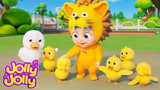 Beş Küçük Ördek, Dondurma Şarkısı Daha Fazla Jolly Jolly - Öğren Ve Oyna - Tekerlemeler