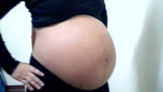 39 Weeks Pregnant Belly