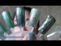 Nail Polish Layering: Teal/Holographic/Flakey San Jose Sharks Inspired