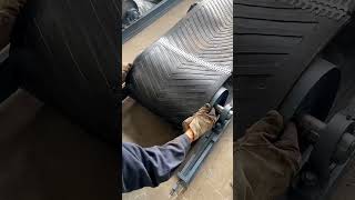 Belt conveyor adjustment process- Good tools and machinery make work easy