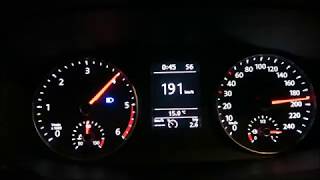 VW Caravelle 2.0 TDI 204 HP DSG acceleration (0-195 km/h)