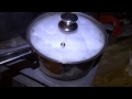 Fresh Farm Eggs Hard Boiled In Snow Melt On My Off Grid Wood Stove