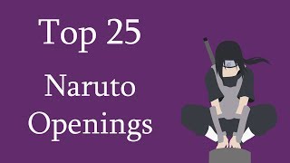 Top 25 Naruto Openings (Group Rank)
