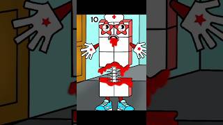 Zombie At The Door Numberblocks 2 And 4 Are Shocked - Numberblocks Fanmade Coloring Story