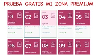 Aprender Español: Prueba Gratis 10 Lecciones De Mi Zona Premium