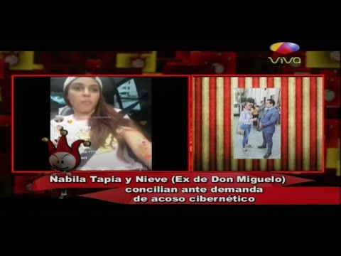 Nabila Tapia y Nieve (ex de Don Miguelo) concilian ante demanda por acoso ciberneÌtico