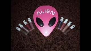 Jsc Alien Palette Tutorial And Velour Liquid Lip Swatches