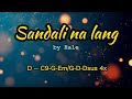 Sandali na lang (by Hale) lyrics & chords