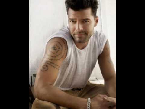 Ricky Martin has an Assyrian/Aramaic Tattoo of the Lord's Prayer on his