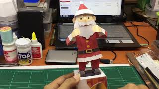 Dancing Santa - Canon Creative Park - Paper Automata