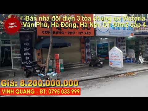 🏠 🏠 Bán nhà đối diện 3 tòa chung cư Victoria Văn Phú Hà Đông, Hà Nội. Diện tích rộng. DT 50m2. Mt 5m