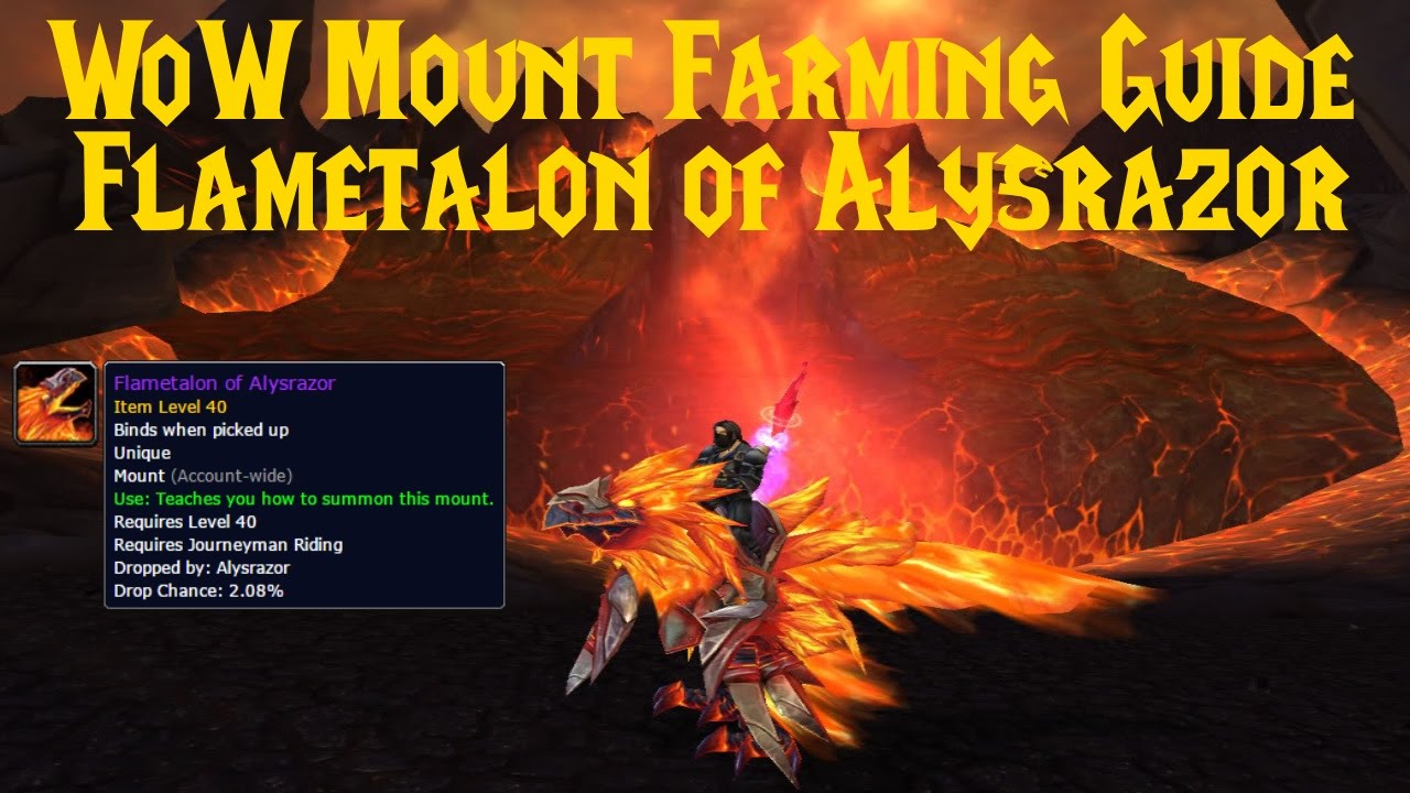 WoW Mount Farming Guide Flametalon of Alysrazor [Dansk] YouTube