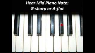 Hear Piano Note - Mid G Sharp or A Flat
