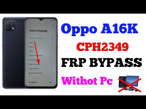 Oppo A16K FRP Bypass | New Trick 2022 |Oppo (CPH2349) Oppo A16K FRP Bypass | New Trick 2022 |Oppo (CPH2349)