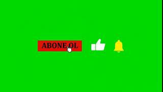 Abone Ol,Like At,Bildirimleri Aç Ateş Animasyonlu - Green Screen 4K